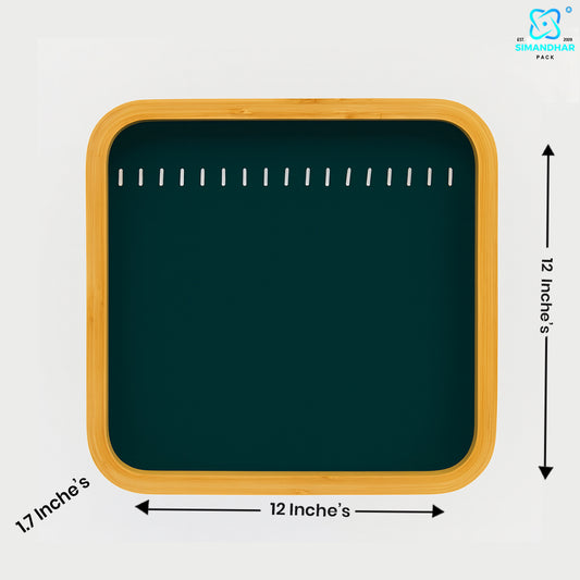Luxury Green Necklace Display Tray for Jewellery Counters