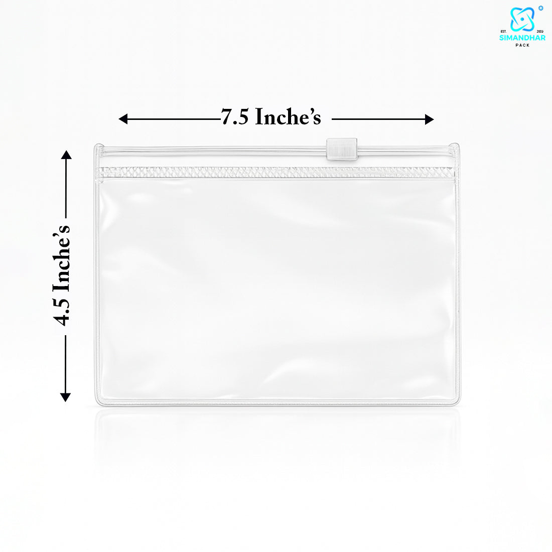Red Clear Jewelry Pouch – Transparent Zip Bag for Earrings, Rings & Gifts