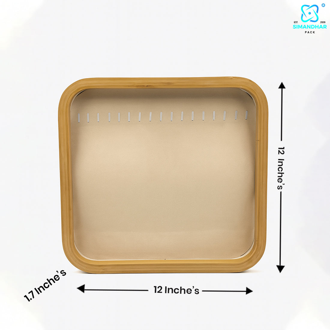 Cream Color Jewellery Tray for Chains, Pendants & Necklaces