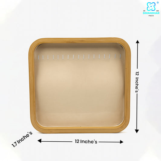 Cream Color Jewellery Tray for Chains, Pendants & Necklaces