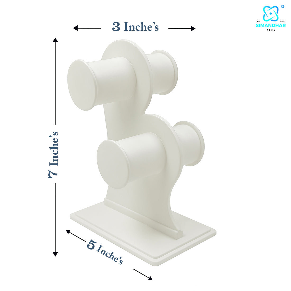 white,Black Plastic 2 Step Jewelry Bangle Display Stand Holder For Jewelry Storage And Jewelry Shop
