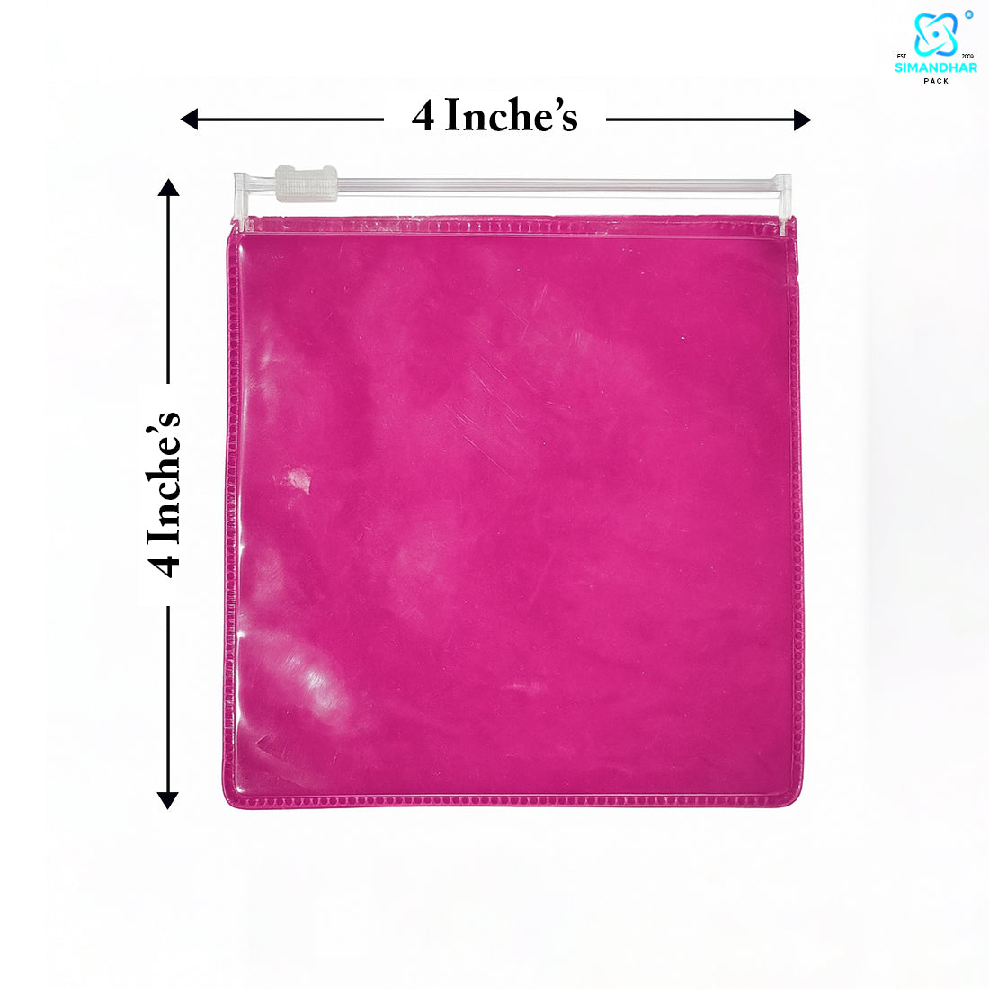 PVC Clear Pink Jewelry Bag – Perfect for Gift Packaging & Display