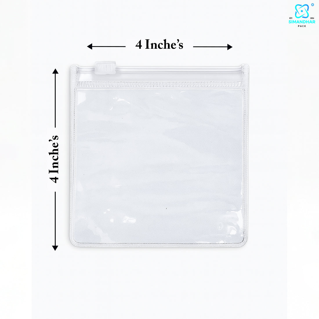 Red Clear Jewelry Pouch – Transparent Zip Bag for Earrings, Rings & Gifts