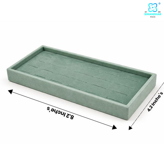 Premium Velvet Jewellery Ring Tray for Elegant Display
