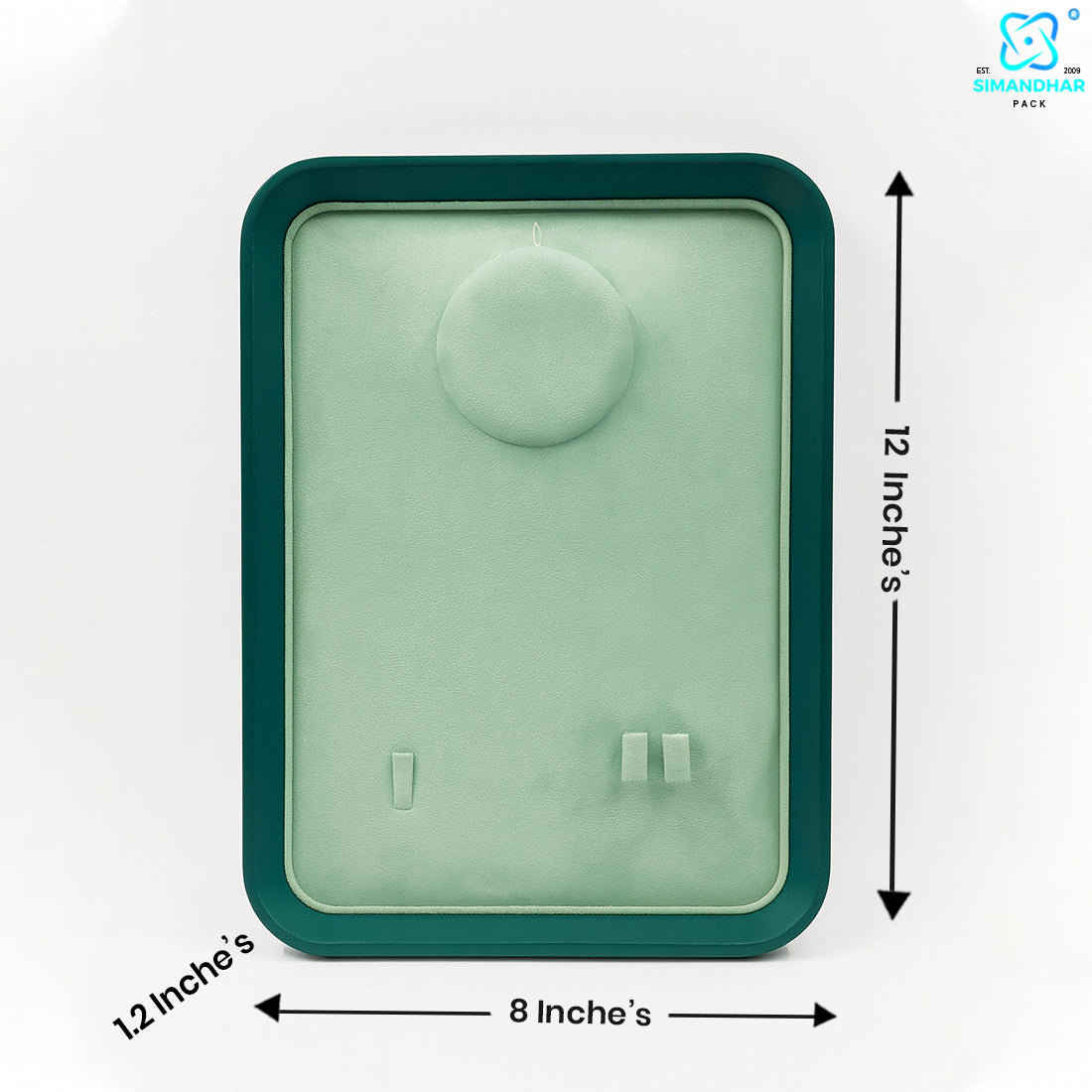 Green Necklace Display Tray | Pendant & Chain Jewellery Organizer