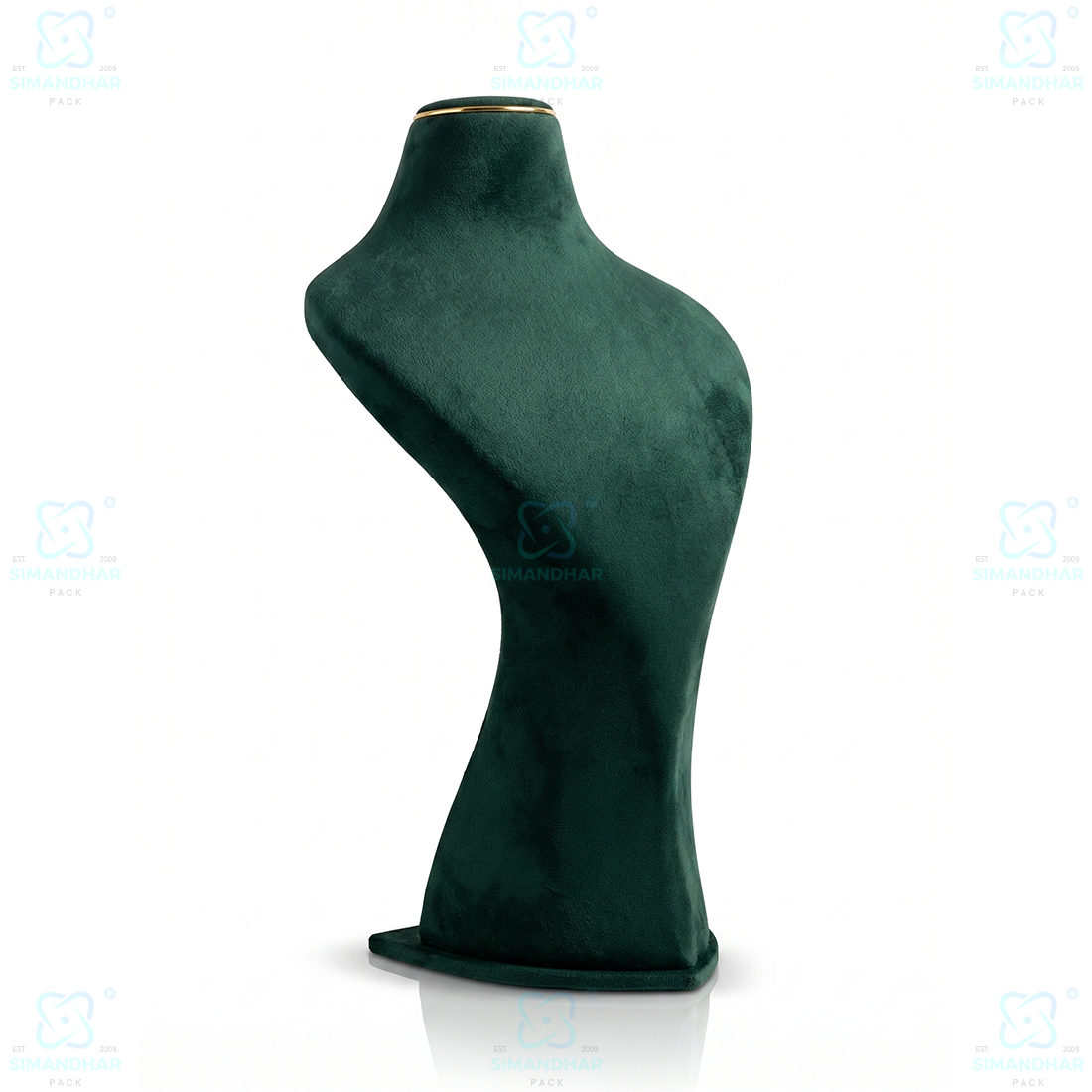 Velvet Jewellery Dummy Stand for Necklace Display