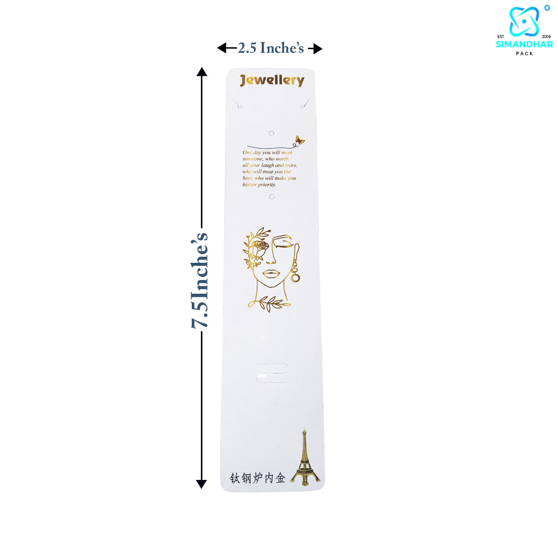 Stylish Multi-Colour Display Cards for Chains & Pendants