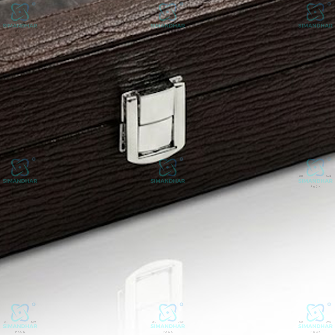 Premium Velvet Watch Storage Box with 8 Compartments & Jewellery Organizer