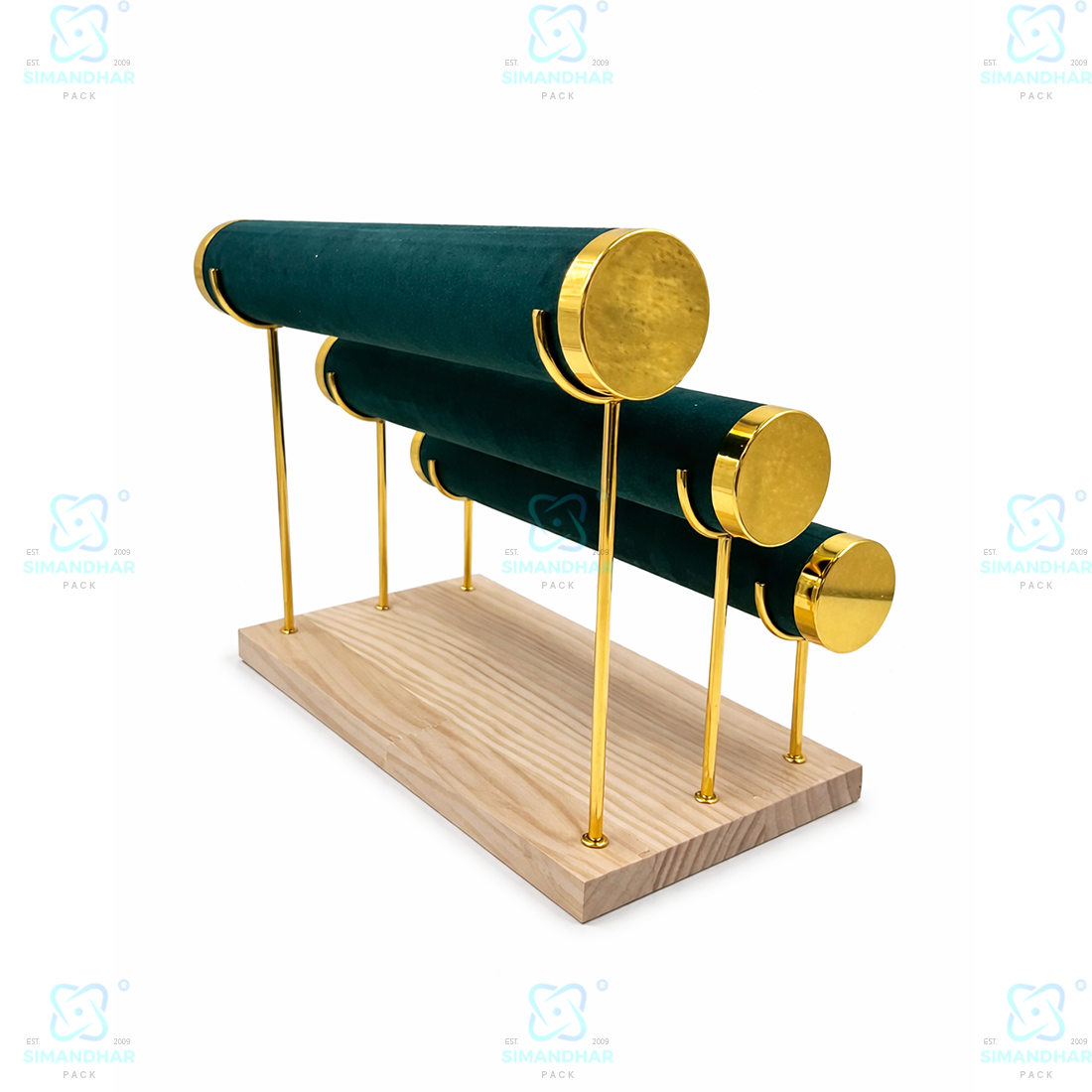 Luxury Velvet Bangle Stand for Shop & Home Jewellery Display