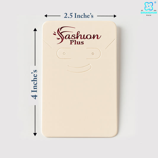 Elegant Cream Fashion Jewellery Set Card – Necklace & Earrings Holder
