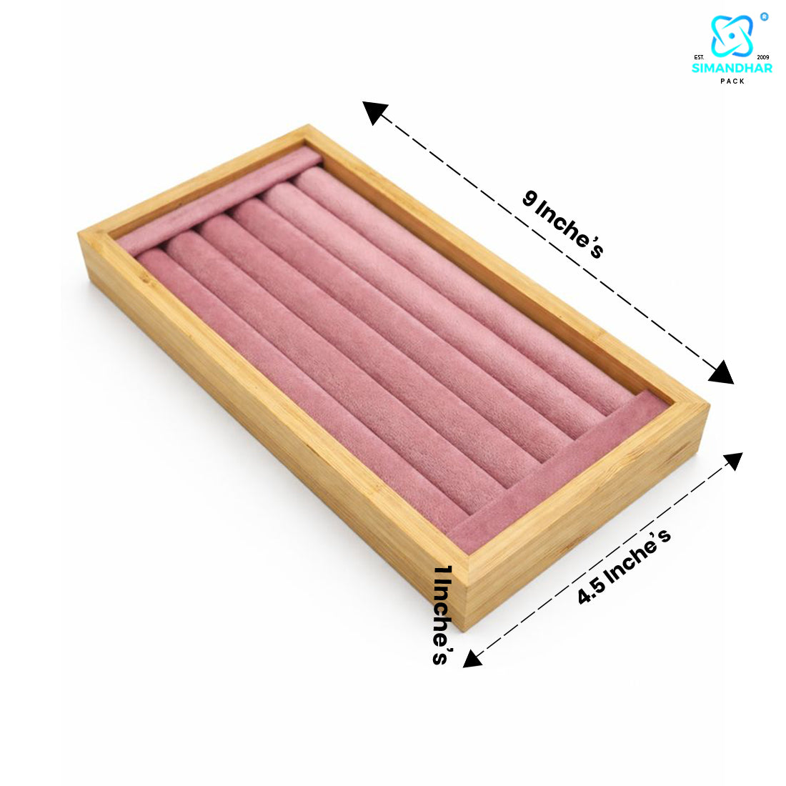 Premium Velvet Kada Tray for Jewellery Display – Elegant Bangle Organizer