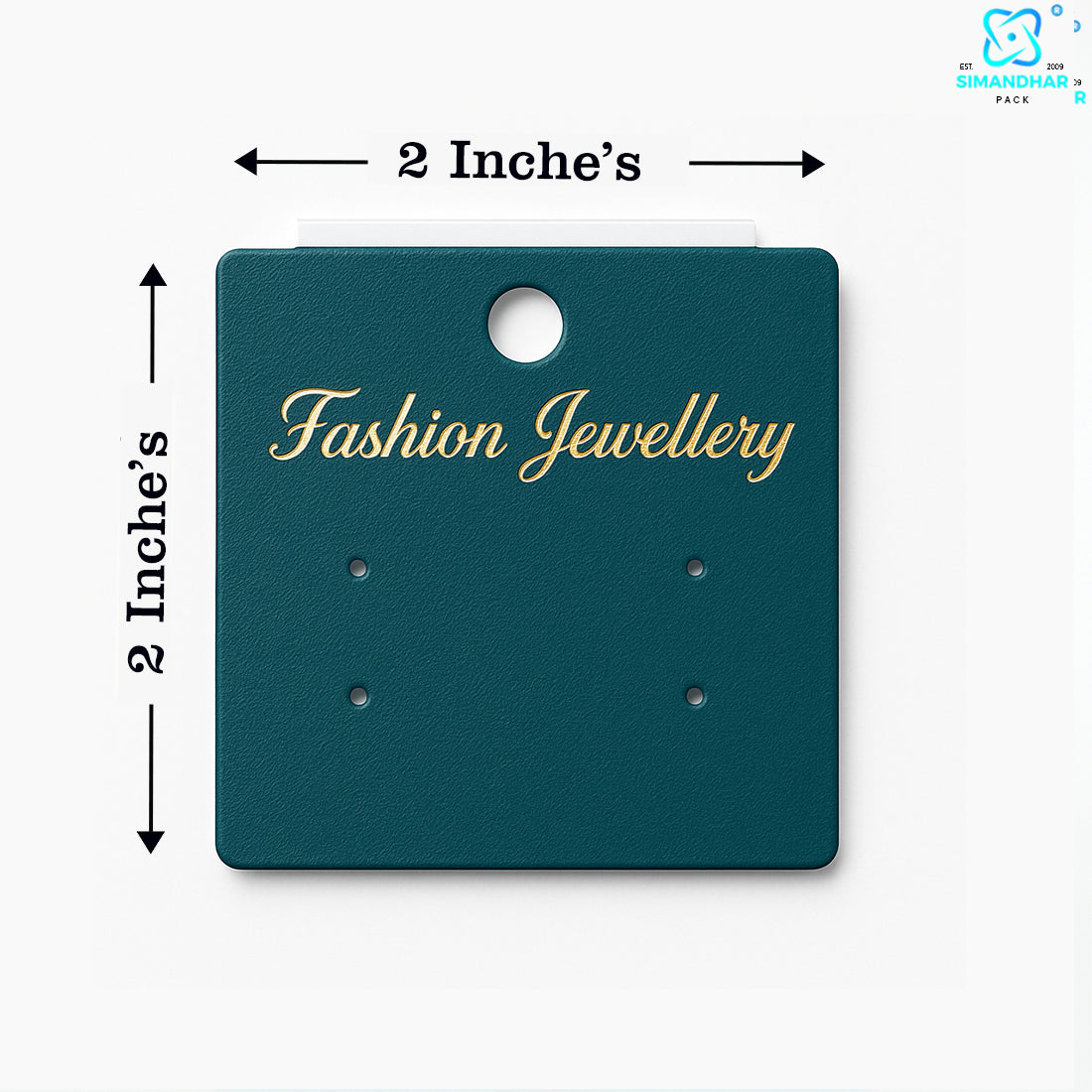 Green Stud Earrings Display Cards – Clean & Minimalist Jewelry Holder