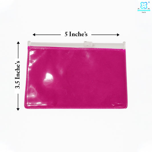 PVC Clear Pink Jewelry Bag – Perfect for Gift Packaging & Display