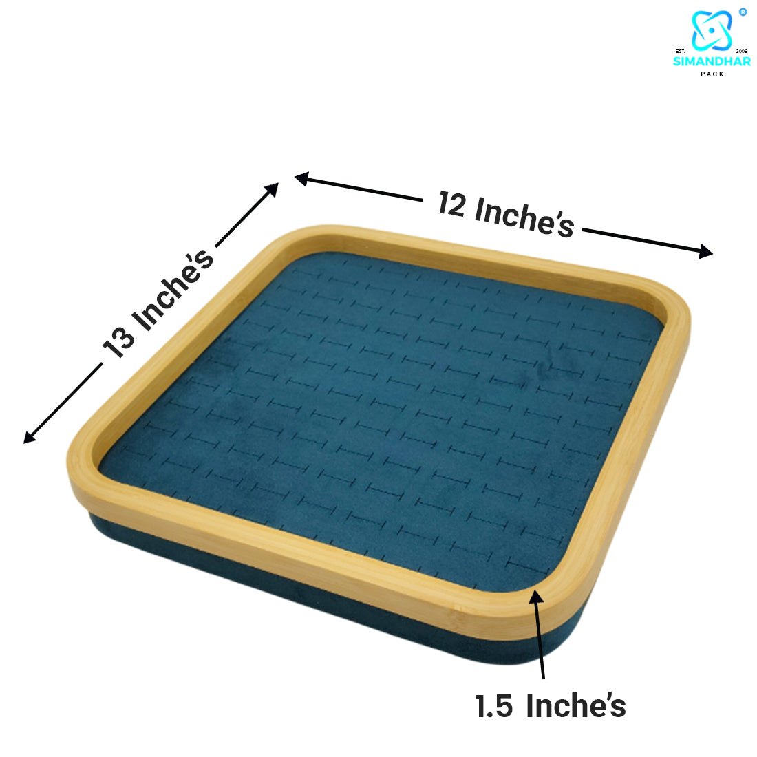 Luxury Square Velvet Ring Display Tray for Stylish Storage