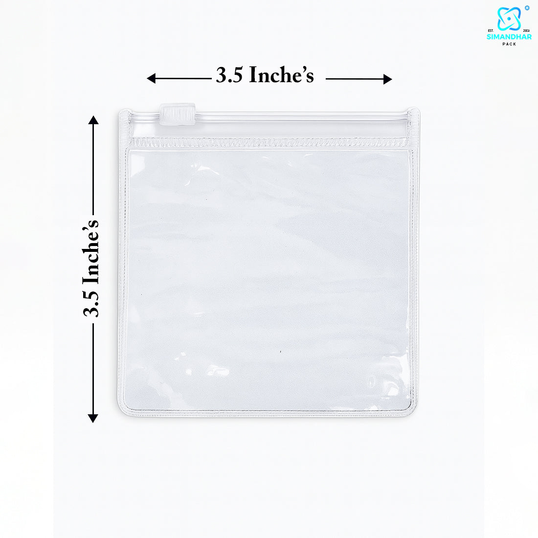 Red Clear Jewelry Pouch – Transparent Zip Bag for Earrings, Rings & Gifts
