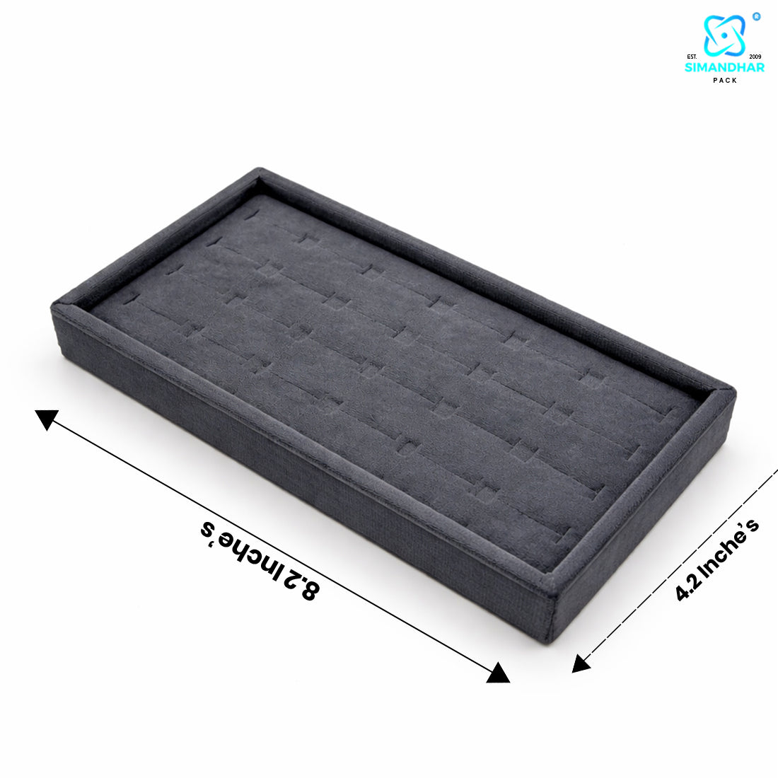 Soft Velvet Ring Storage Tray for Jewellery Organization