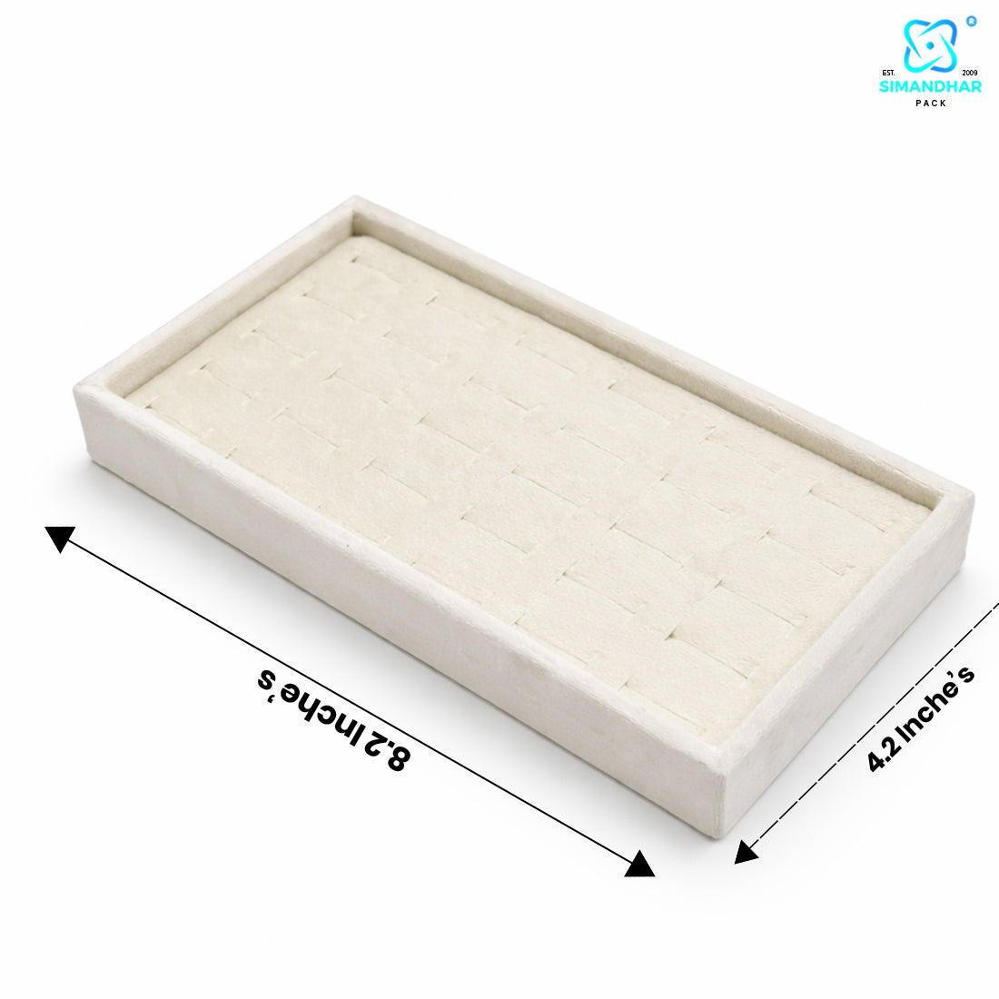 Designer Velvet Ring Display Tray for Showroom Presentation