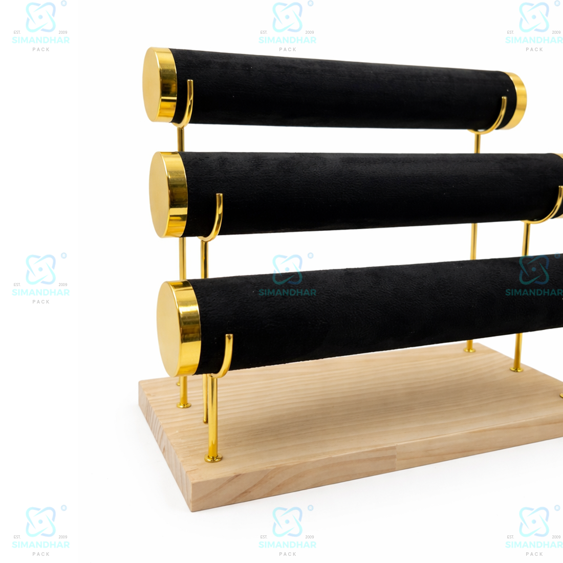 PremiumJewellery Velvet Bangle Display Stand – Stylish Kada Organizer
