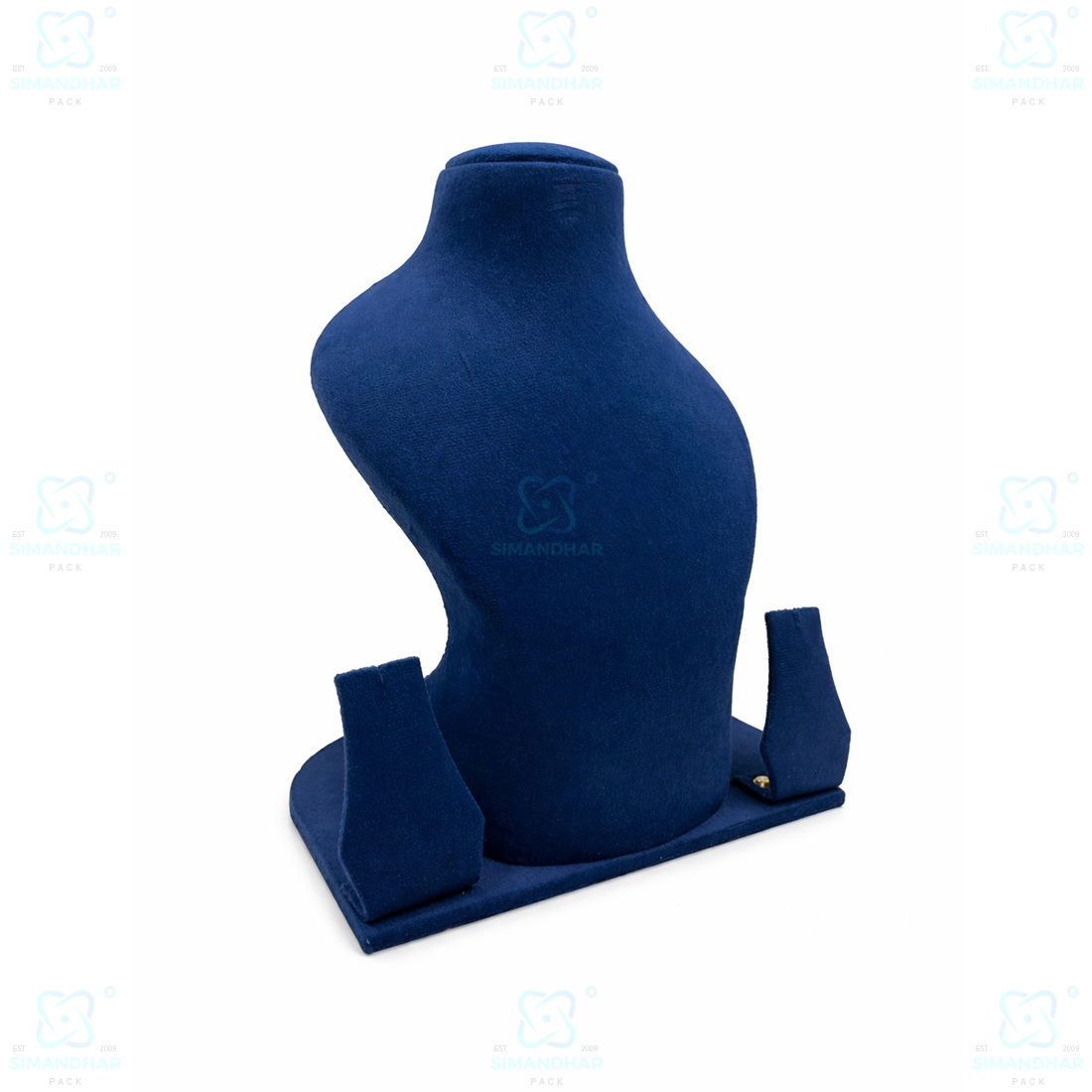 Soft Velvet Jewellery Mannequin Stand – Premium Necklace Display Holder