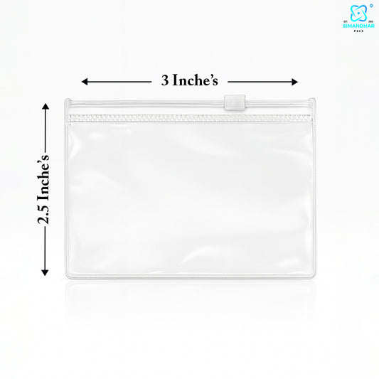 Red Clear Jewelry Pouch – Transparent Zip Bag for Earrings, Rings & Gifts