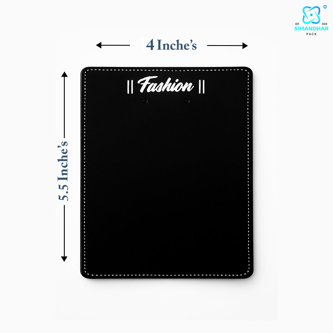 Fashion Jewellery Set Card in Black for Elegant Packaging