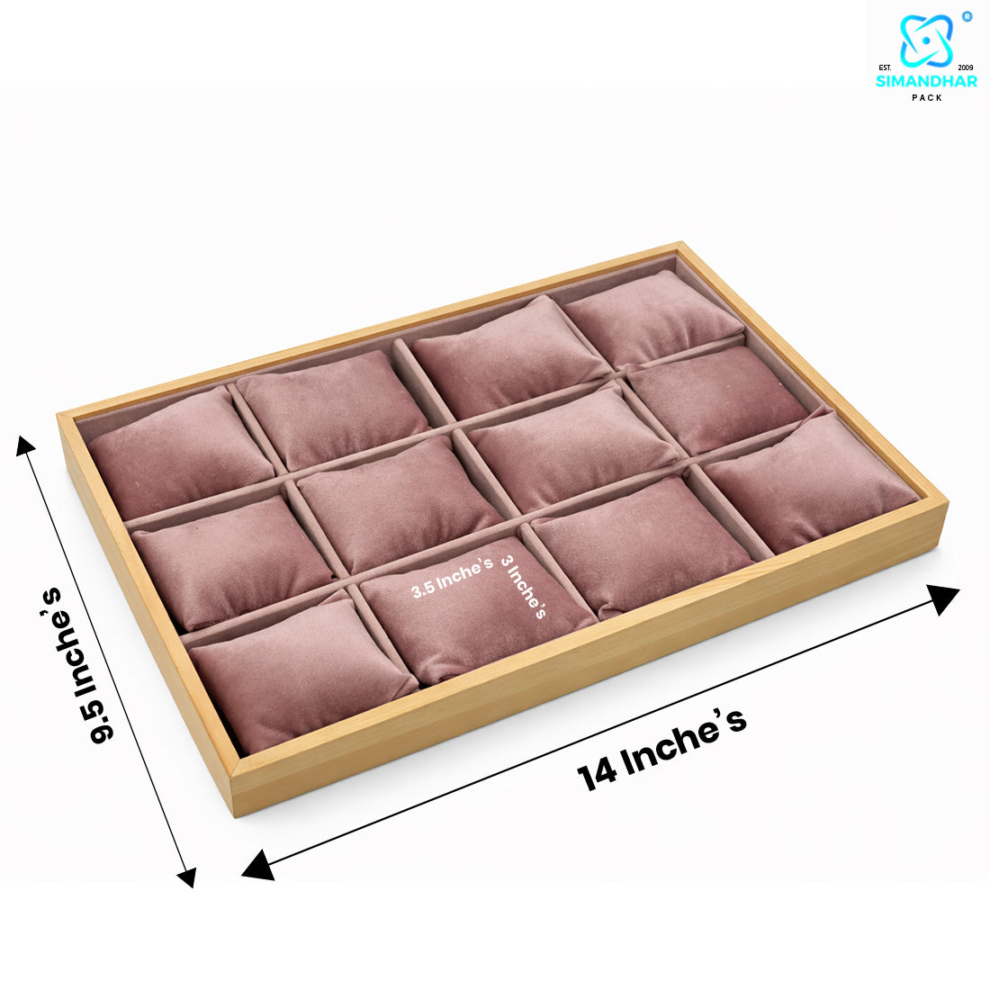Premium Watch, Kada & Bracelet Cushion Tray for Jewellery Display