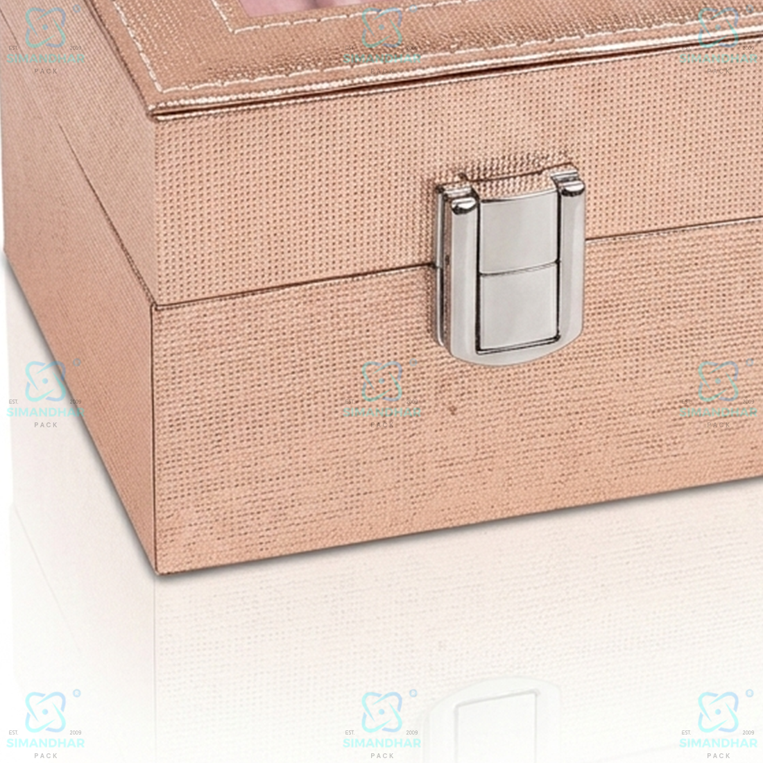 Premium Velvet Watch Storage Box with 2 Compartments – Leather Watch Display Case (Copy)