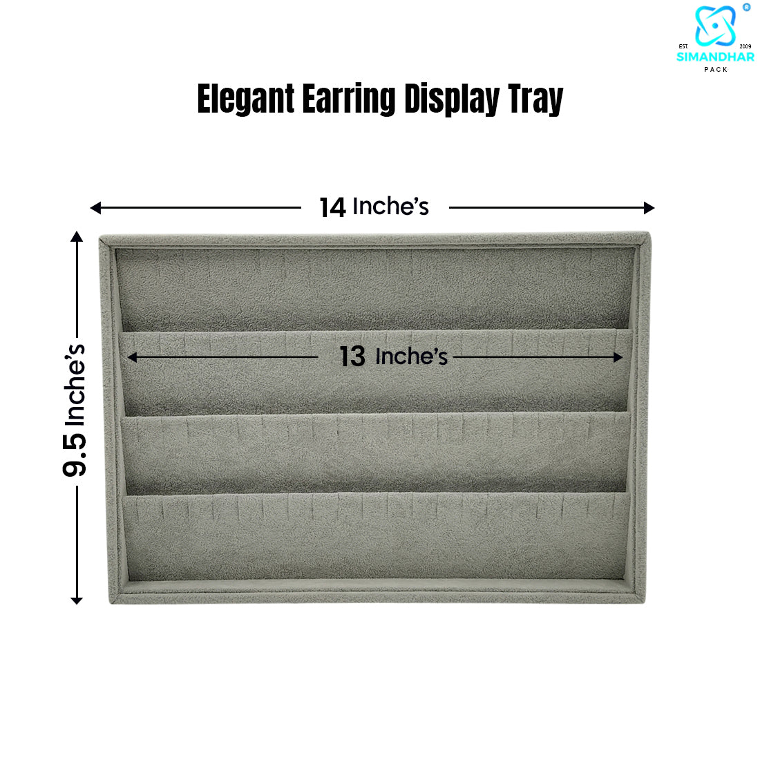Compact Earring Organizer Tray for Studs & Hoops