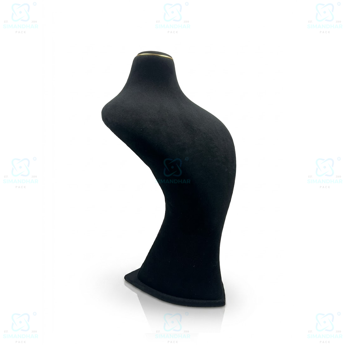 Velvet Jewellery Dummy Stand for Necklace Display
