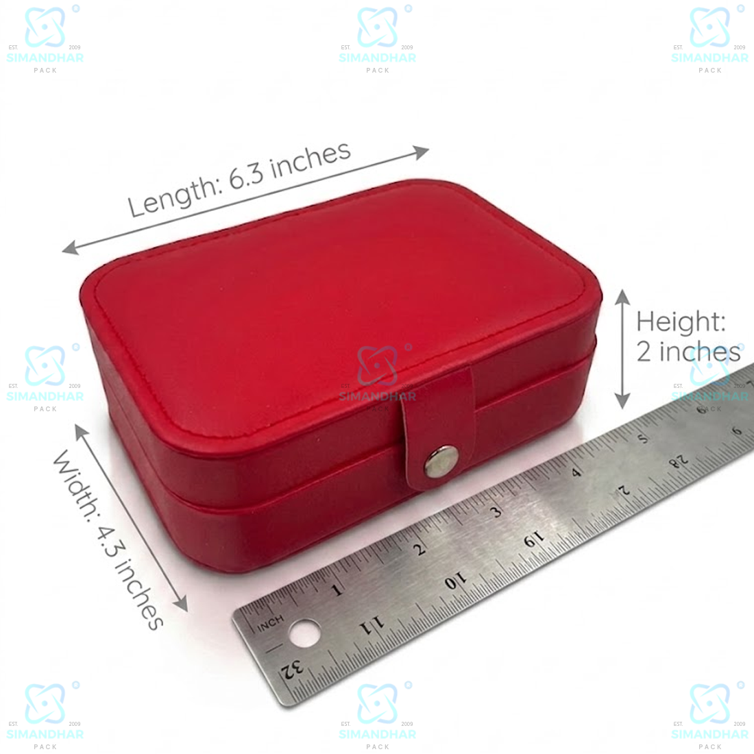 Jewellery Organizer Case for Rings, Earrings, Necklaces & Bracelets