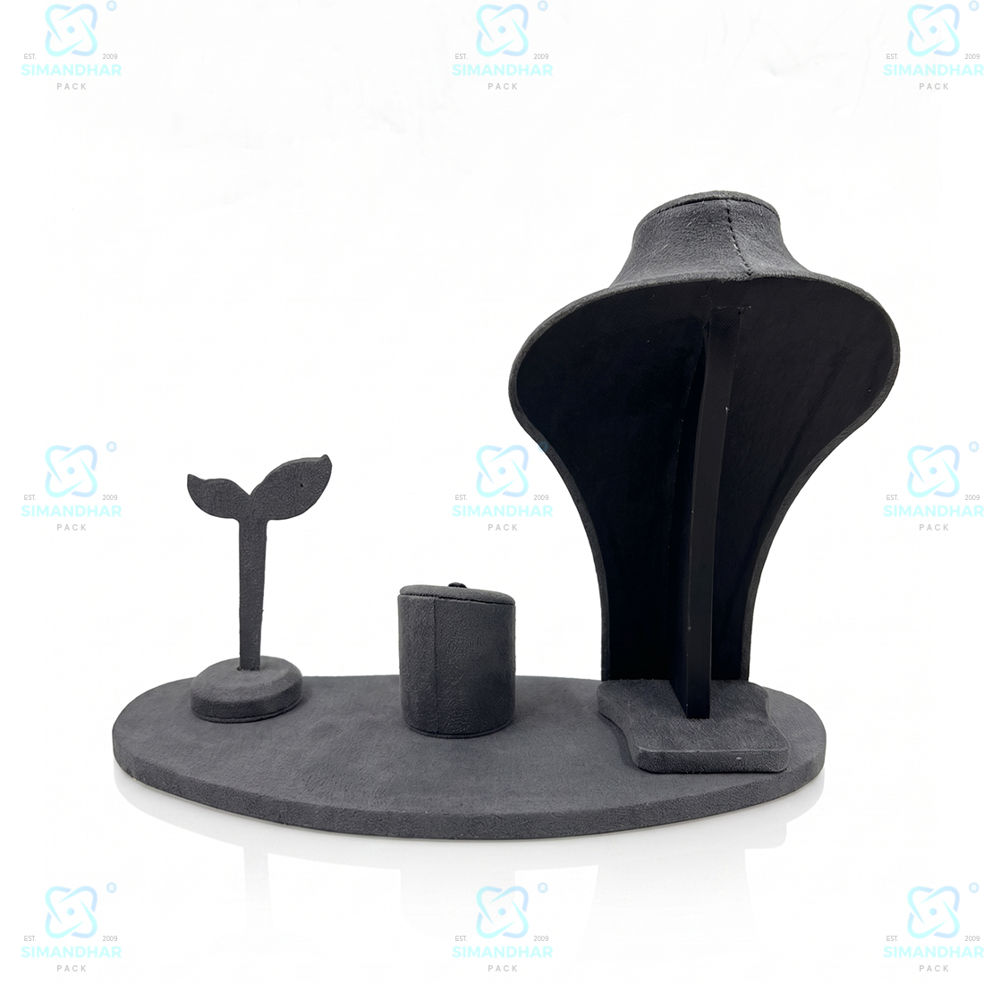 Multipurpose Velvet Leather Jewellery Combo Set | Premium Display for Ring Earring