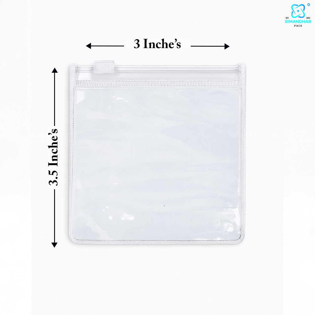 Red Clear Jewelry Pouch – Transparent Zip Bag for Earrings, Rings & Gifts