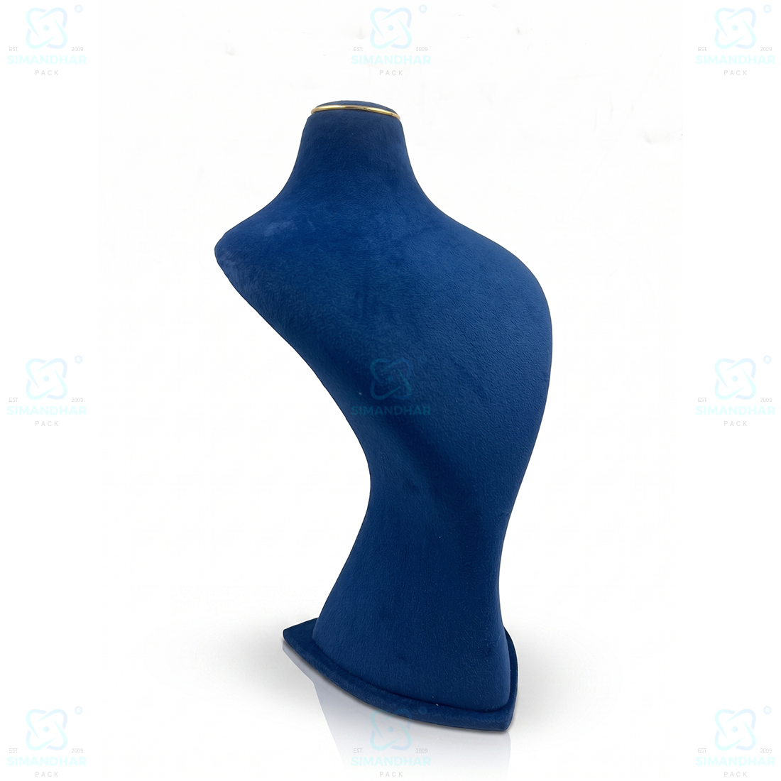 Luxury Velvet Necklace Display Dummy for Jewellery Showroom