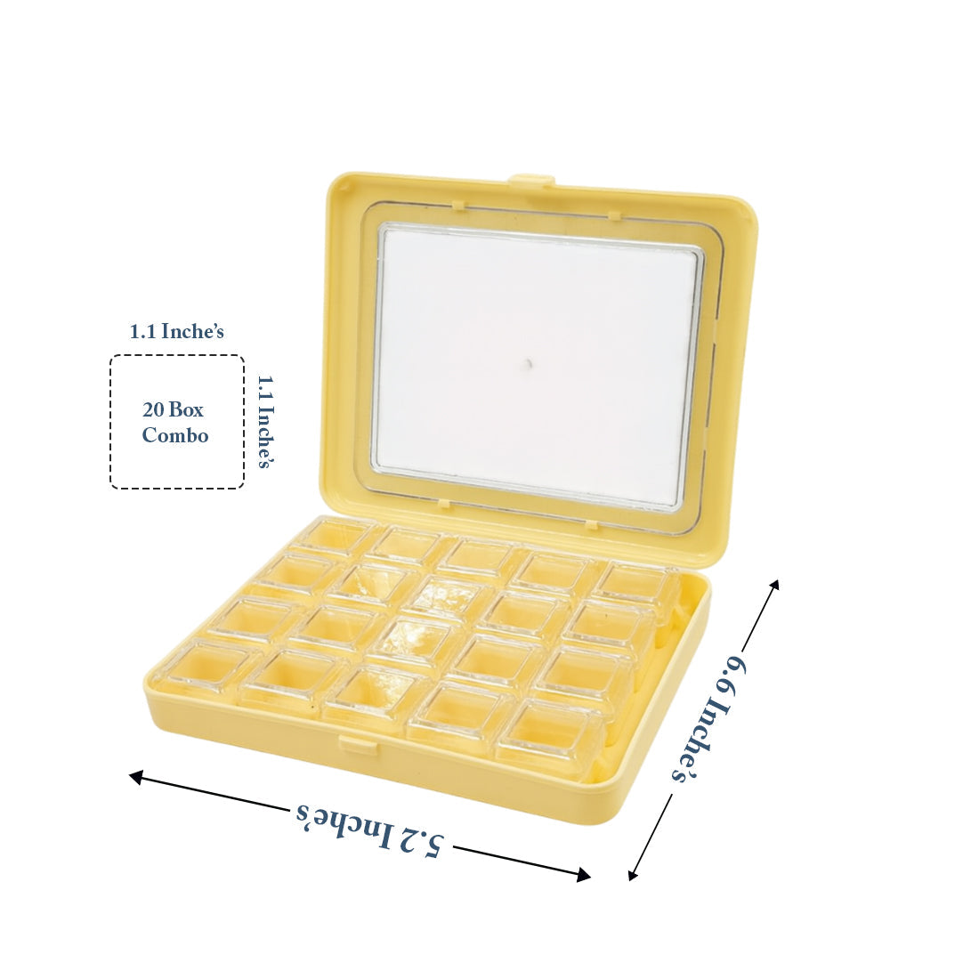20 Pcs Ivory Jewellery Organizer Box – Durable & Lightweight Design