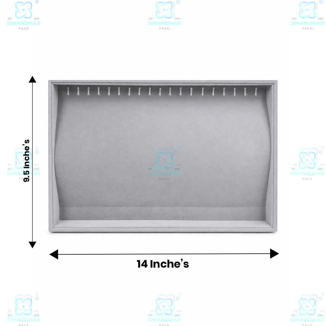 Premium Velvet Chain Tray for Jewellery Display – Elegant Organizer
