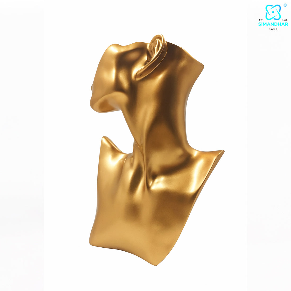 Premium Golden Mannequin Statue for Jewellery Shops & Exhibitions