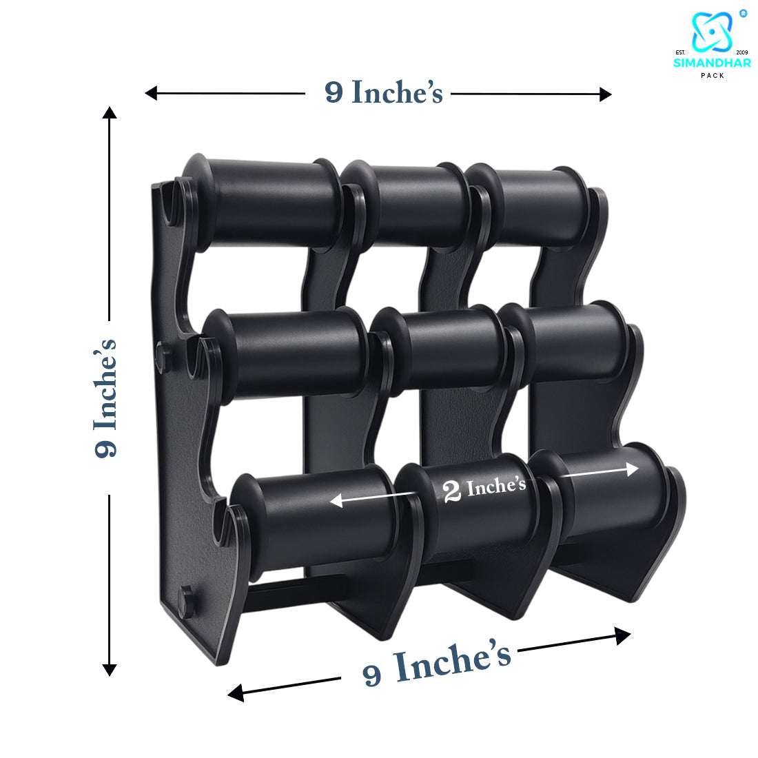 white , black Plastic 3 Roll Jewelry Bangle Display Stand Holder For Jewelry Storage And Jewelry Shop
