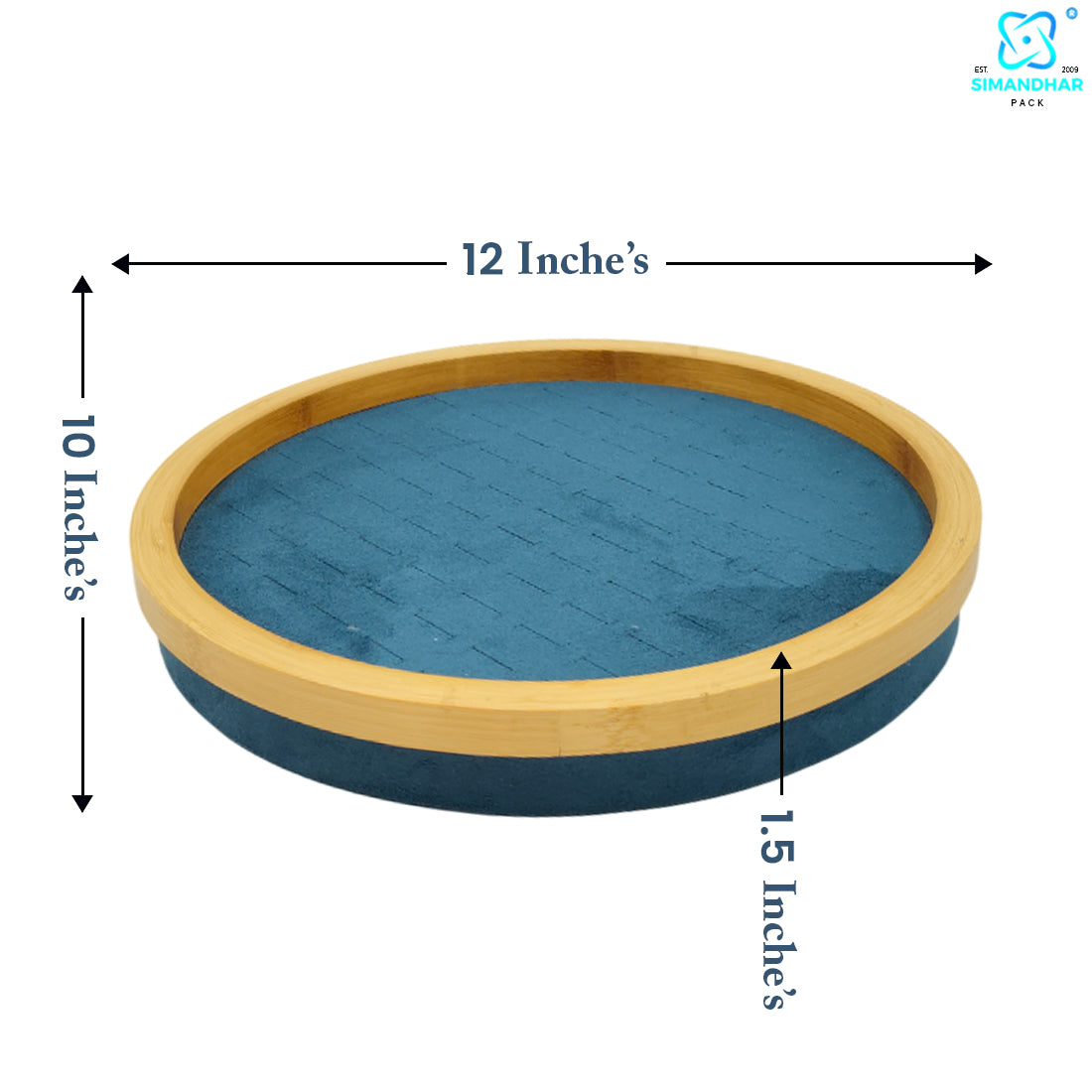 Luxury Circular Velvet Ring Organizer