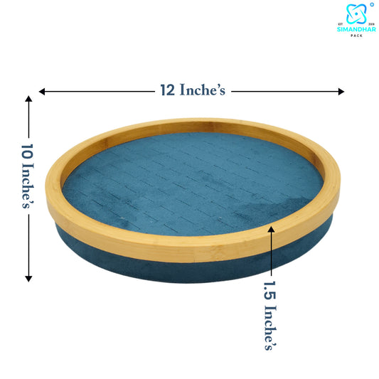Luxury Circular Velvet Ring Organizer
