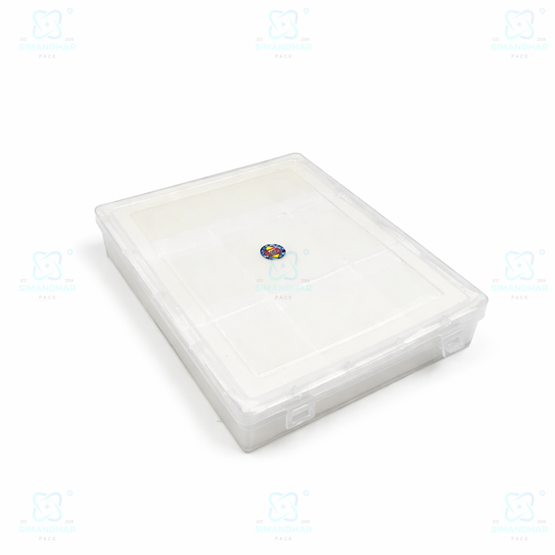 Multipurpose Plastic Jewellery Box with White Cushion Cotton Padding for Rings, Chains & Earrings