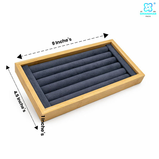 Premium Velvet Kada Tray for Jewellery Display – Elegant Bangle Organizer