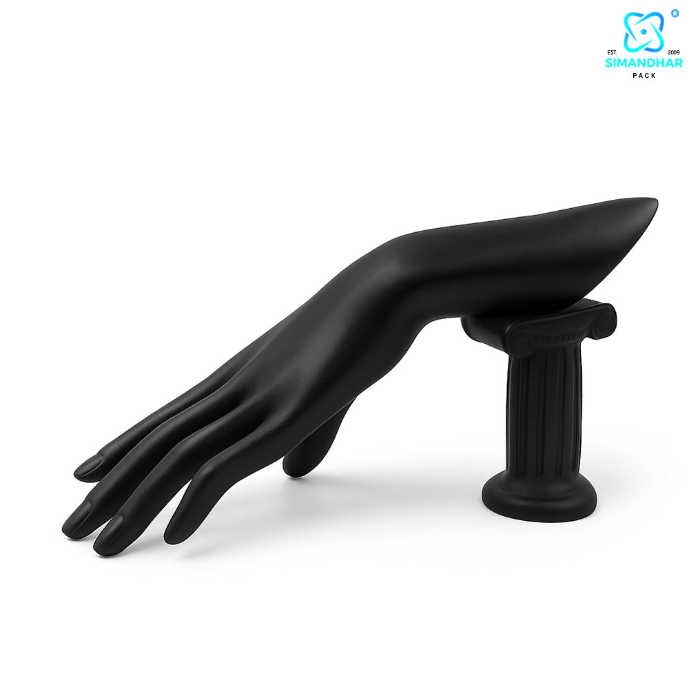 Premium Black Hand Statue Jewellery for Rings, Bracelets & Accessories
