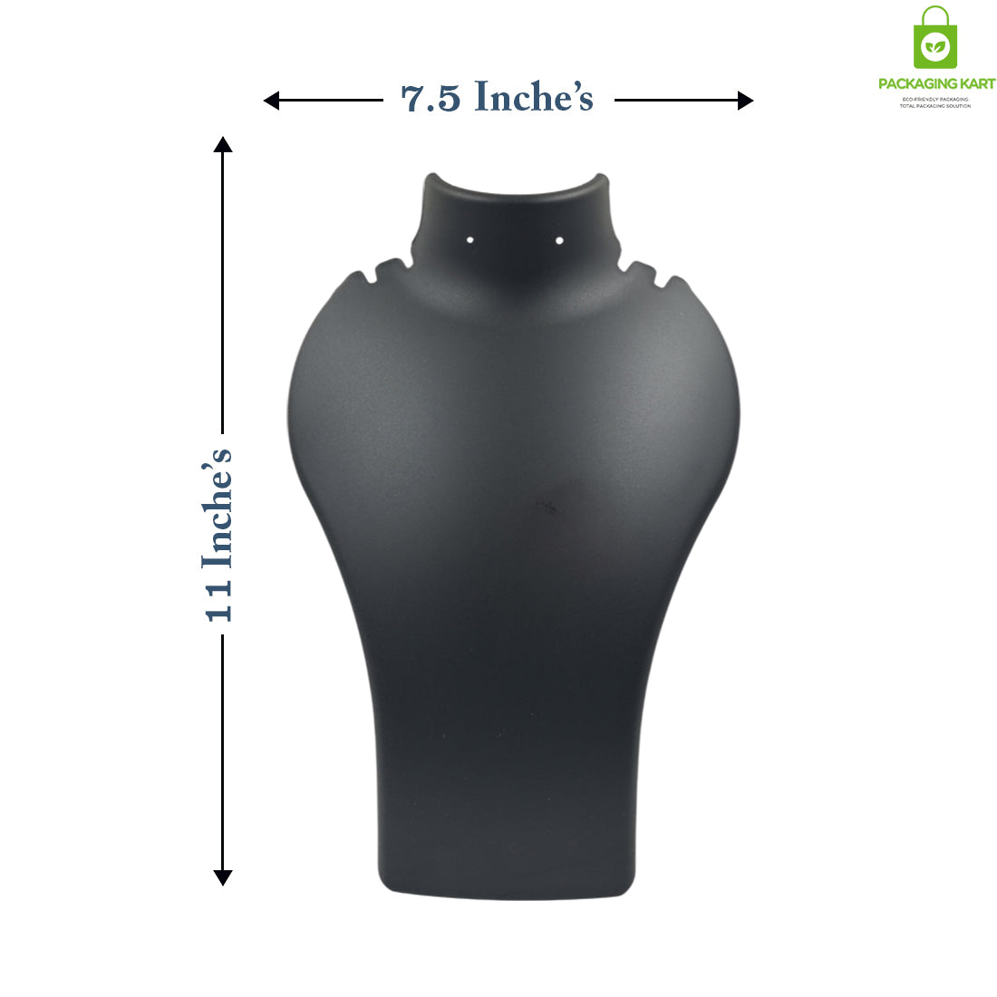 Elegant Plastic Jewellery Bust Stand for Chain & Pendant Display