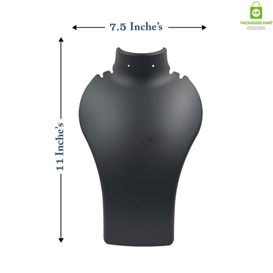 Elegant Plastic Jewellery Bust Stand for Chain & Pendant Display