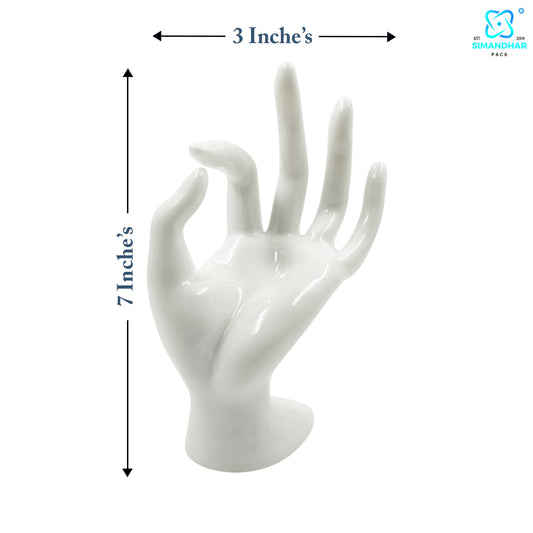 Mannequin OK Hand Finger Jewellery Glove Ring Bracelet Display Stand Holder Mannequin