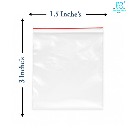 Transparent Zip Lock Bag for Food and Jewellery Packaging