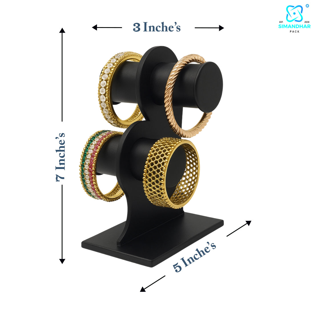 white,Black Plastic 2 Step Jewelry Bangle Display Stand Holder For Jewelry Storage And Jewelry Shop