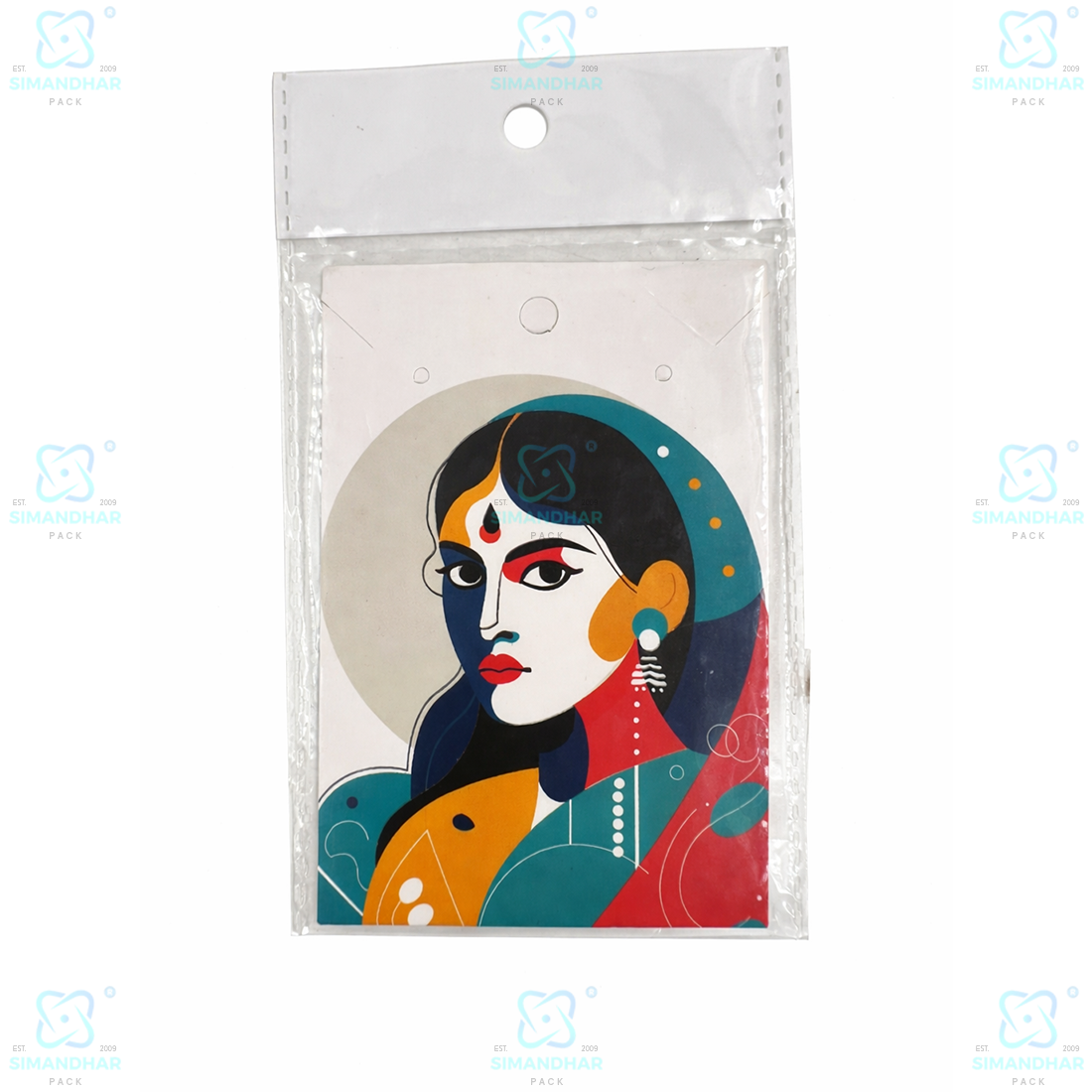 Baby Chain Pendant Display Card for Jewellery | Premium Velvet Necklace Holder Card