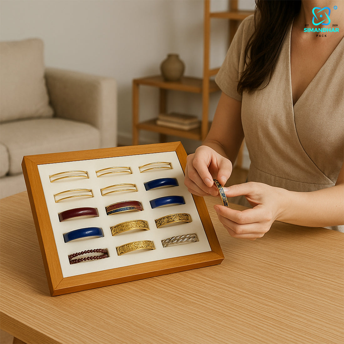 Premium Velvet Bracelet & Kada Box – Elegant Jewellery Packaging Regular price