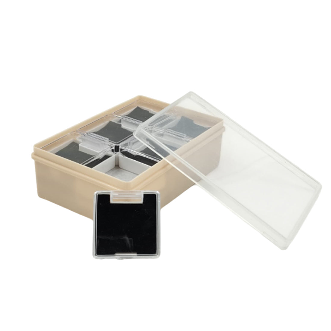 Stylish Blue Velvet Plastic Jewellery Box – Mangalsutra & Earrings Organizer